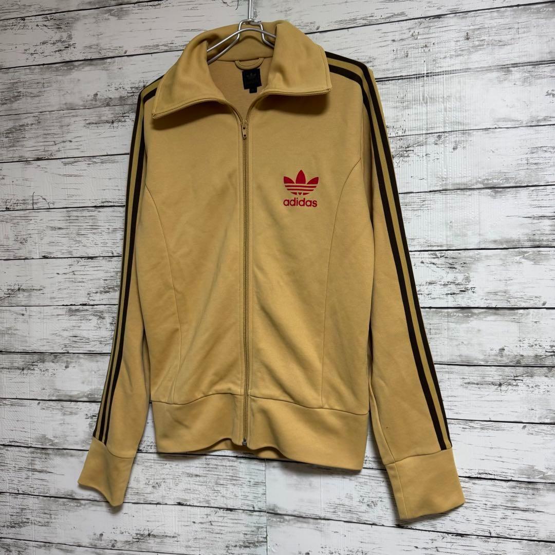 希少　アディダス　00s トラックジャケット　トレフォイルロゴ　ベージュ　M