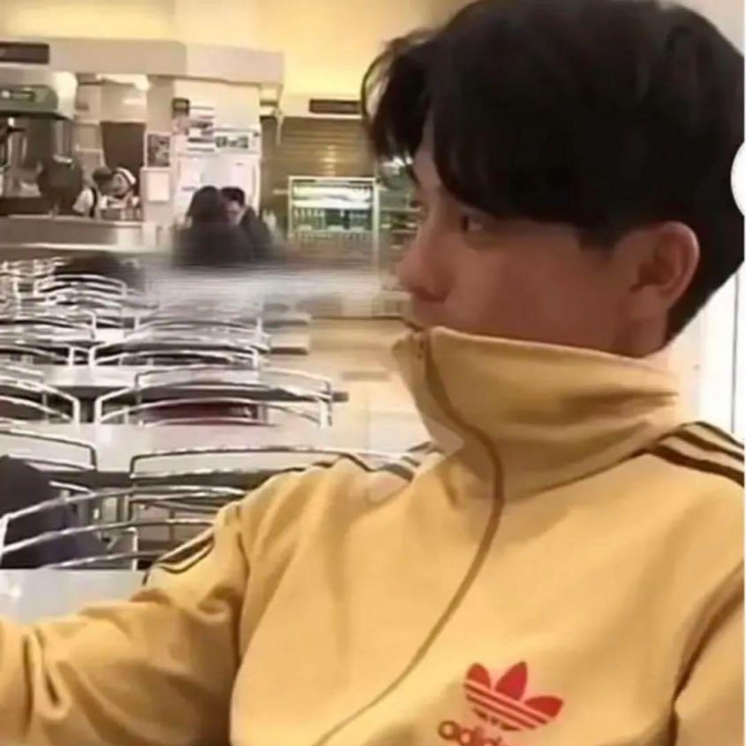 希少　アディダス　00s トラックジャケット　トレフォイルロゴ　ベージュ　M