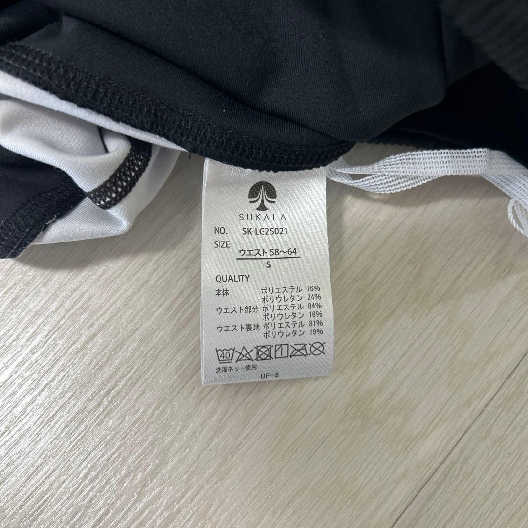 SUKALA 花柄ブラックヨガレギンス Sサイズ