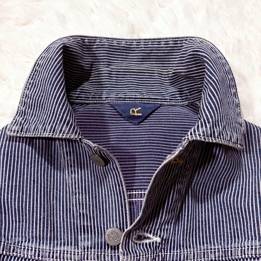 45rpm ヒッコリー ストライプ デニムジャケット Gジャン 45R サイズ1