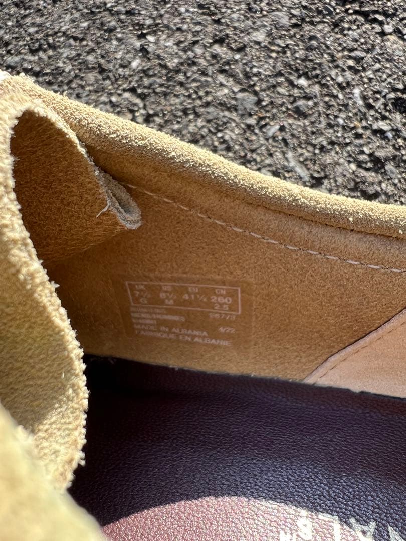 Clarks ワラビー ベージュ【26cm】