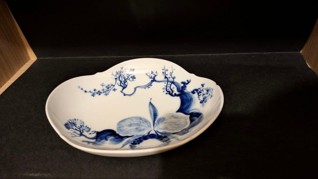 【極美品】Meissen マイセン ブルーオーキッド オーバルディッシュ【中古】