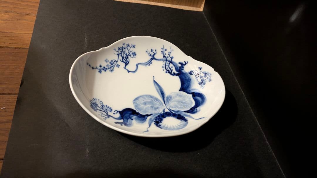 【極美品】Meissen マイセン ブルーオーキッド オーバルディッシュ【中古】