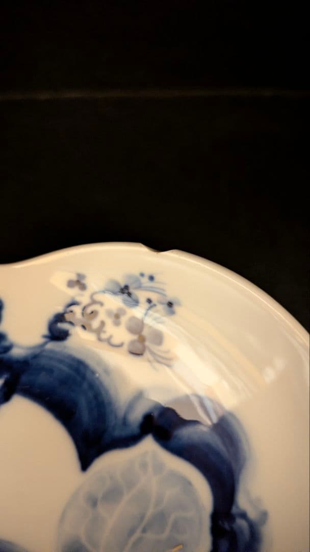 【極美品】Meissen マイセン ブルーオーキッド オーバルディッシュ【中古】