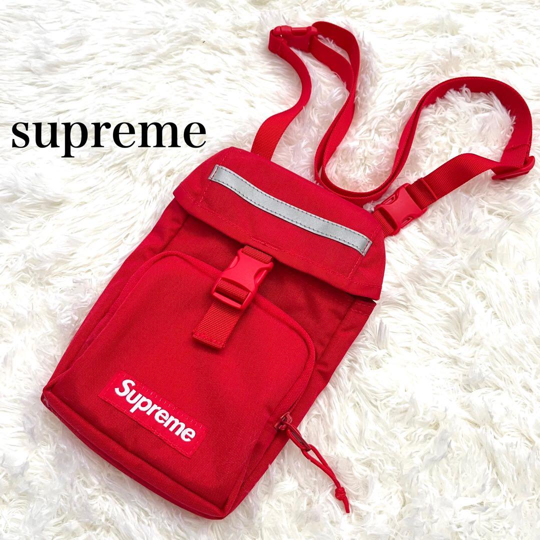 極美品✨ supreme ショルダーバッグ レッド ボックスロゴ 正規品 即発送
