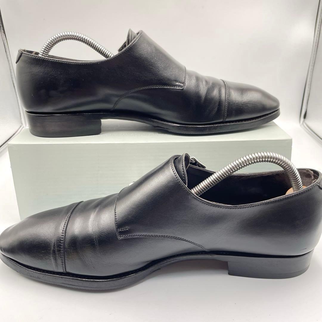 箱付き✨カルミナ　ストレートチップ　ダブルモンク　革靴　27.5cm ビジネス
