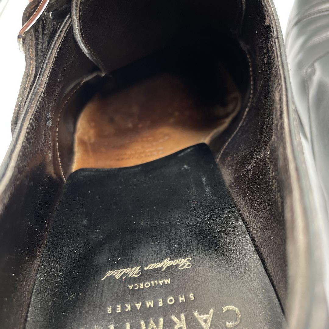 箱付き✨カルミナ　ストレートチップ　ダブルモンク　革靴　27.5cm ビジネス