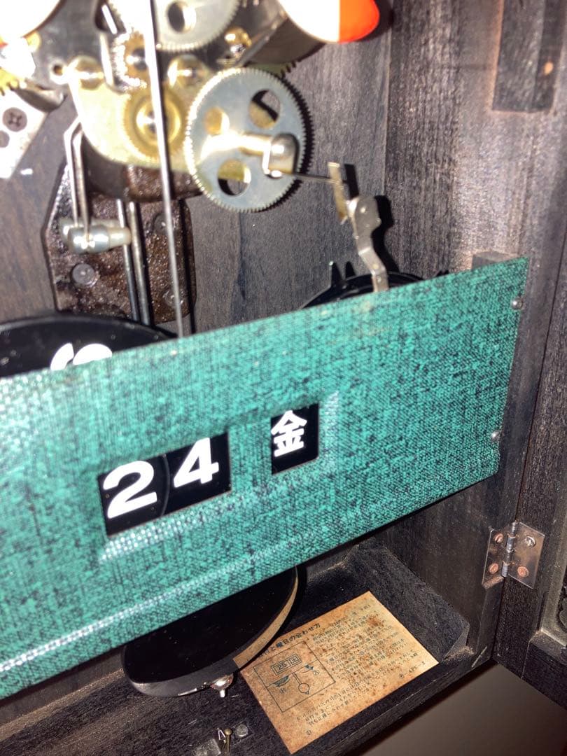 SEIKO アンティーク柱時計 30day カレンダー 稼働中