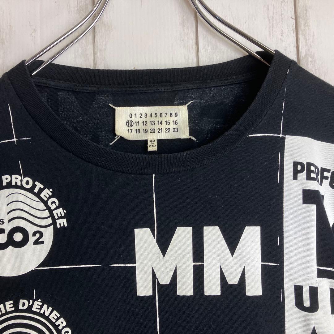 Martin Margiela 10 総柄　長袖　カットソー　イタリア製　46