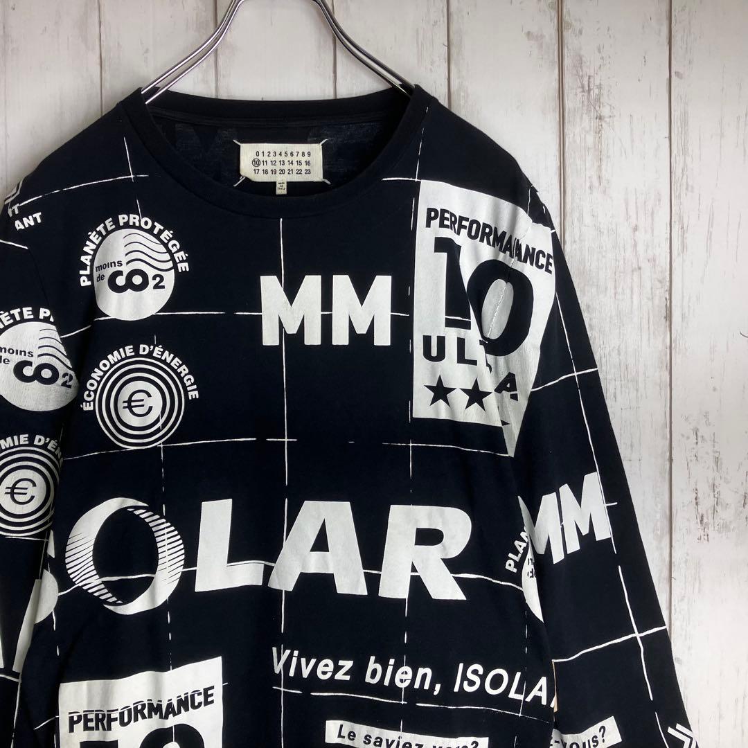 Martin Margiela 10 総柄　長袖　カットソー　イタリア製　46