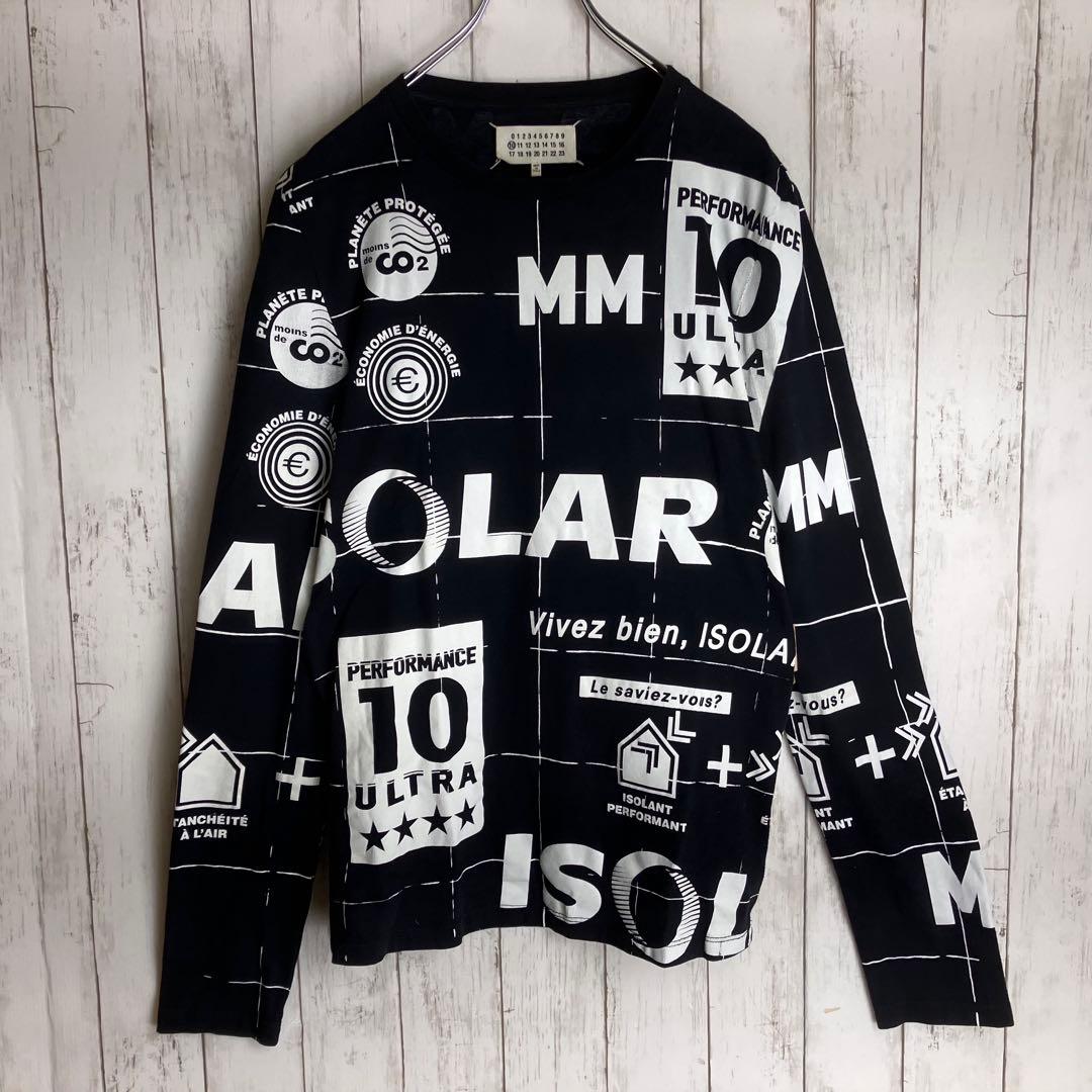 Martin Margiela 10 総柄　長袖　カットソー　イタリア製　46