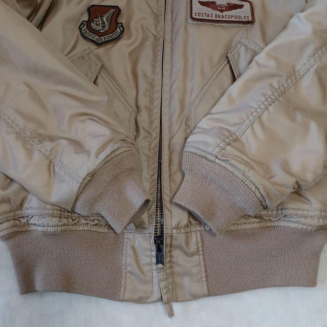 稀少　HOUSTON ヒューストン　CWU-45 フライトジャケット　タン　M