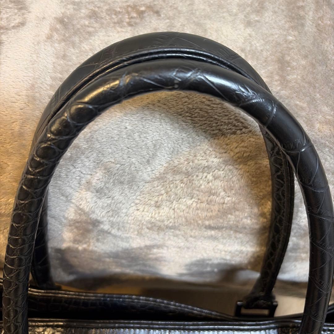 ダンスウィズドラゴン❣️黒 クロコダイル風 ゴルフバッグ4万円が