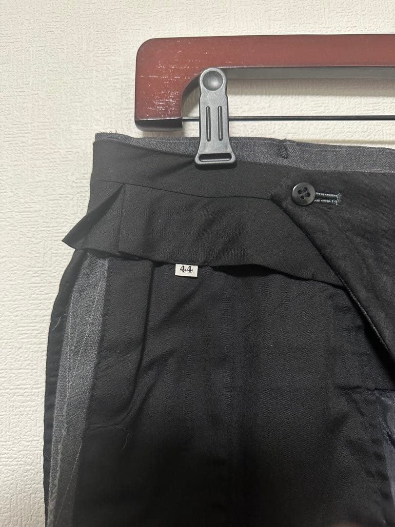 【美品】RING JACKET スーツ 日本製 グレーストライプ 44