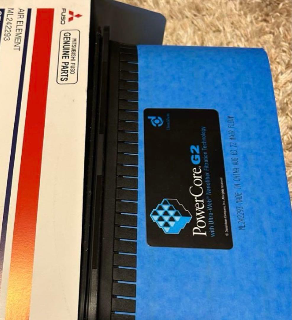 三菱ふそうキャンター2個セット 純正エアーエレメント ML242293