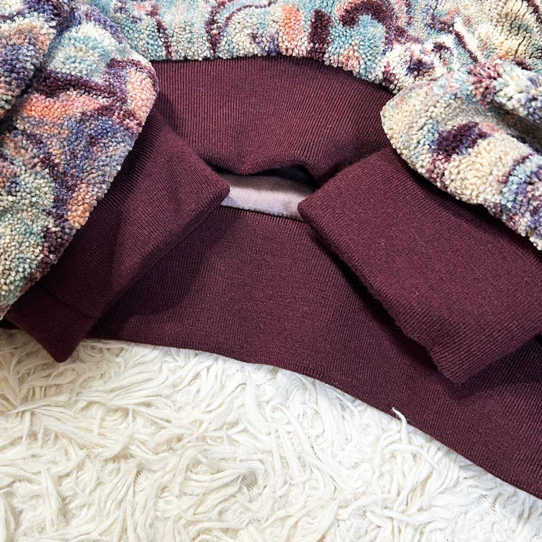 超美品✨ OFFWHITE 総柄 クロップドパーカー 40 グリーン