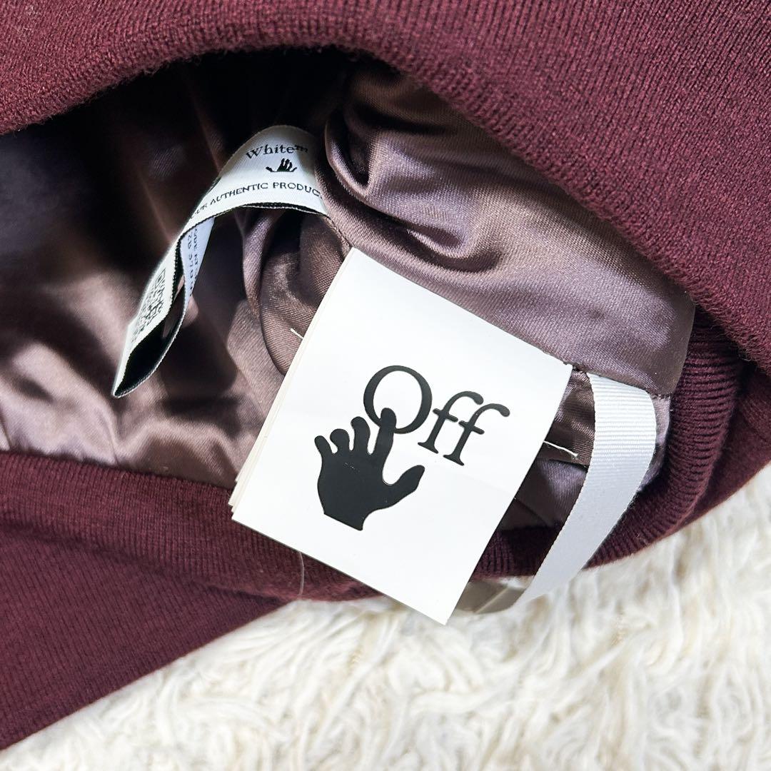 超美品✨ OFFWHITE 総柄 クロップドパーカー 40 グリーン