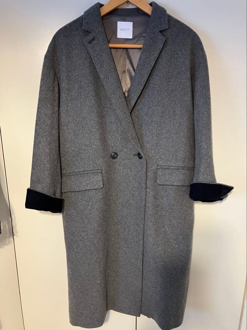 未使用　北欧暮らしの道具店　3WAYアレンジ襟かろやかチェスターコート　グレー