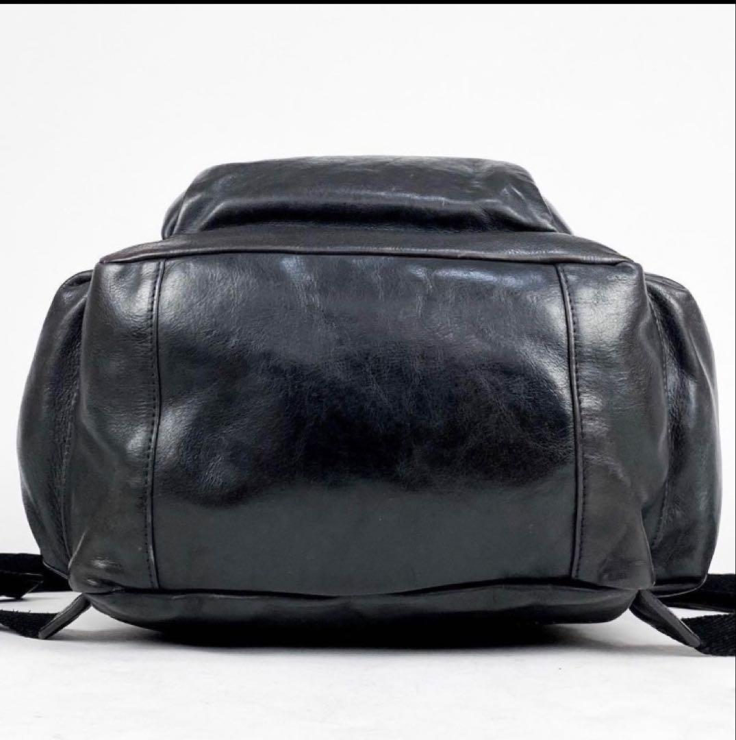菊*川様 DIESEL ブラック レザー バックパック　美品