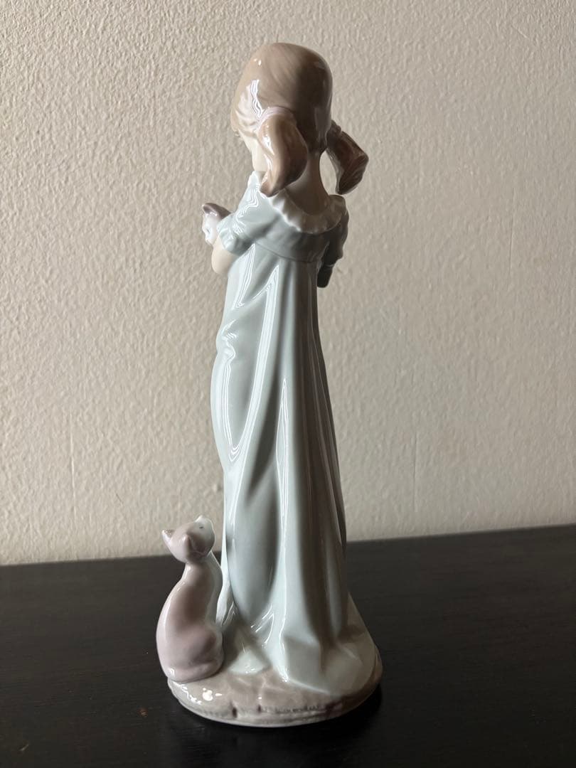 リヤドロ 私のことも忘れないで フィギュリン LLADRO 外箱付き　猫　少女
