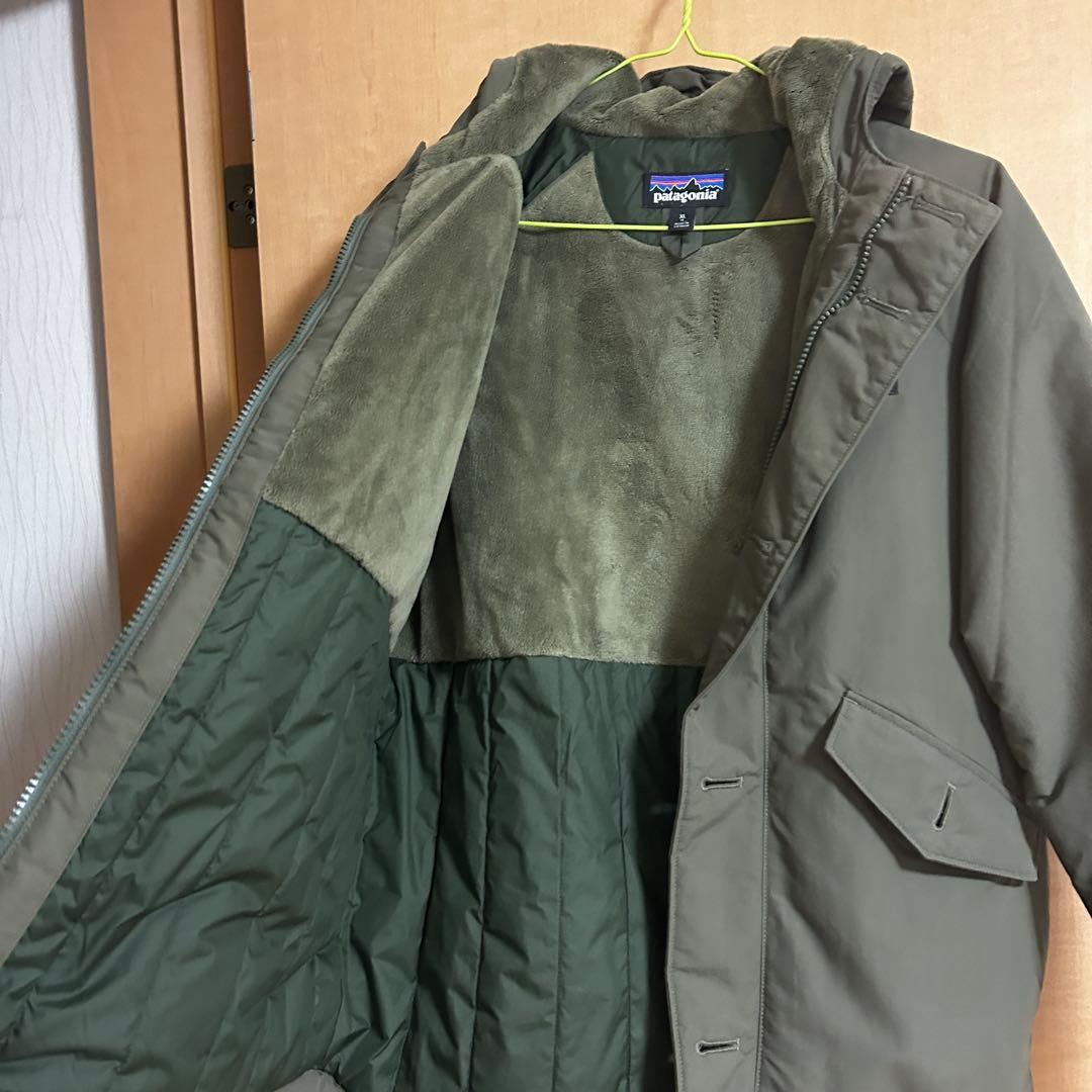 patagonia フード付きジャケット キッズXL オリーブグリーン