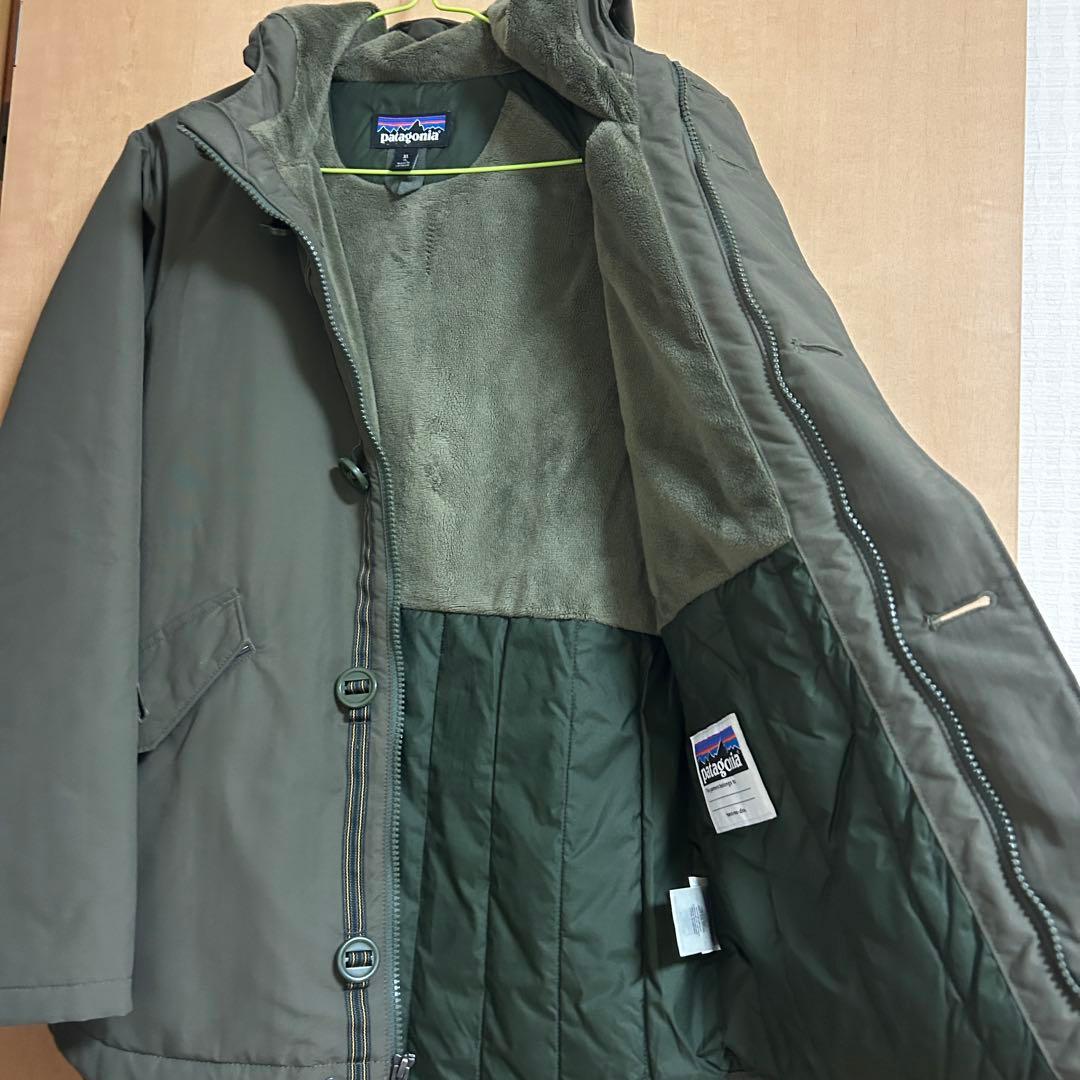 patagonia フード付きジャケット キッズXL オリーブグリーン