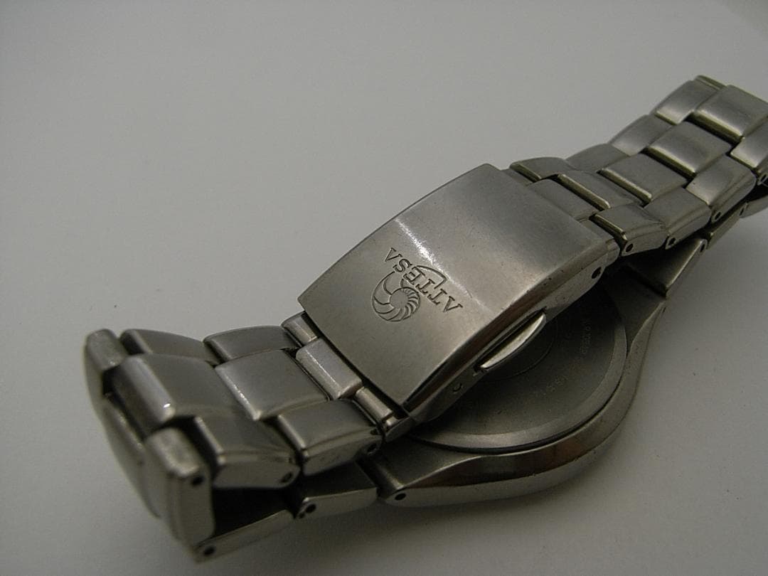 アテッサ シチズン H110-T011331 ソーラー電波 メンズ腕時計