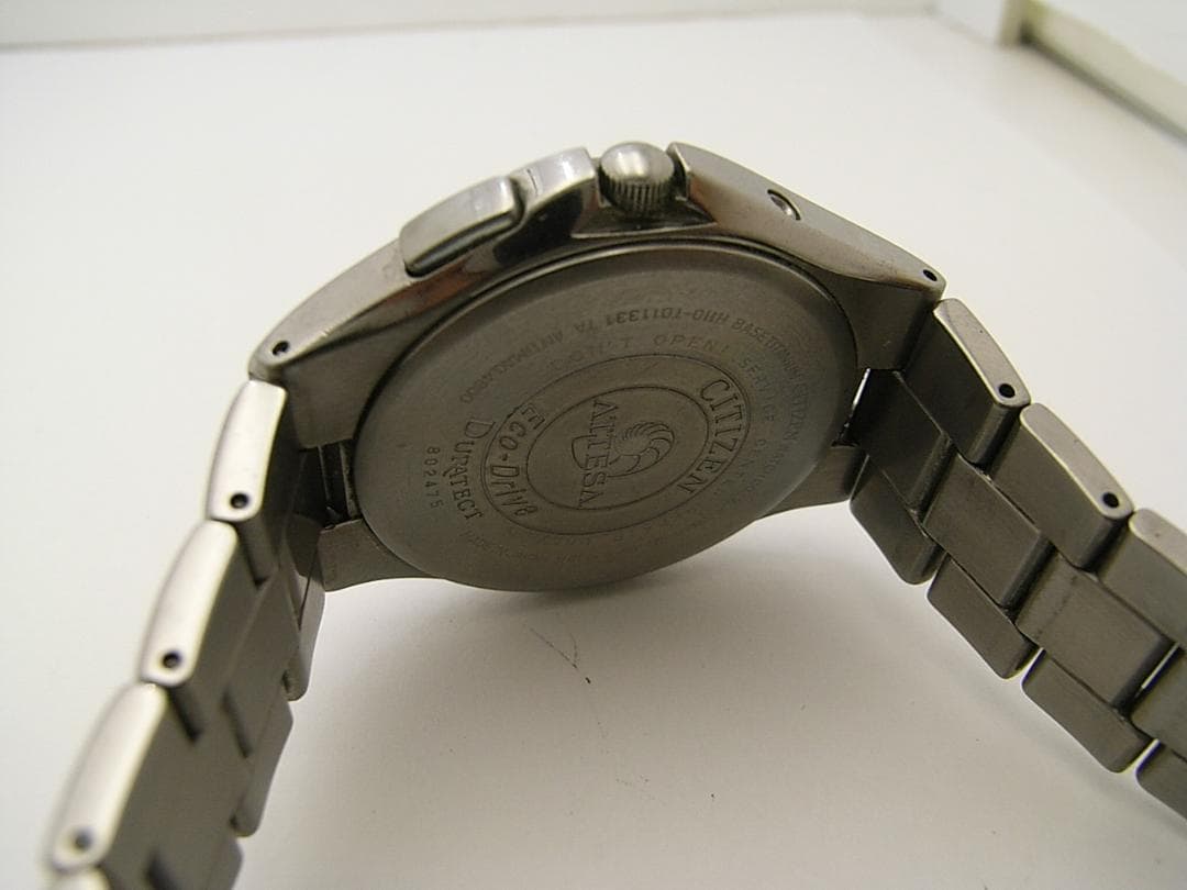 アテッサ シチズン H110-T011331 ソーラー電波 メンズ腕時計