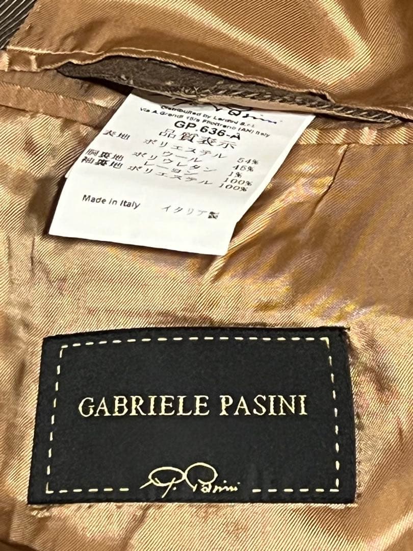 て*ん様 【最終価格】GABRIELE PASINI 3ピーススーツ 44