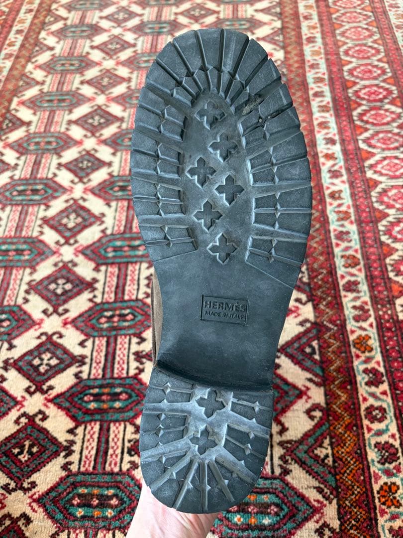 エルメス ハイキング マウンテンブーツ スエード