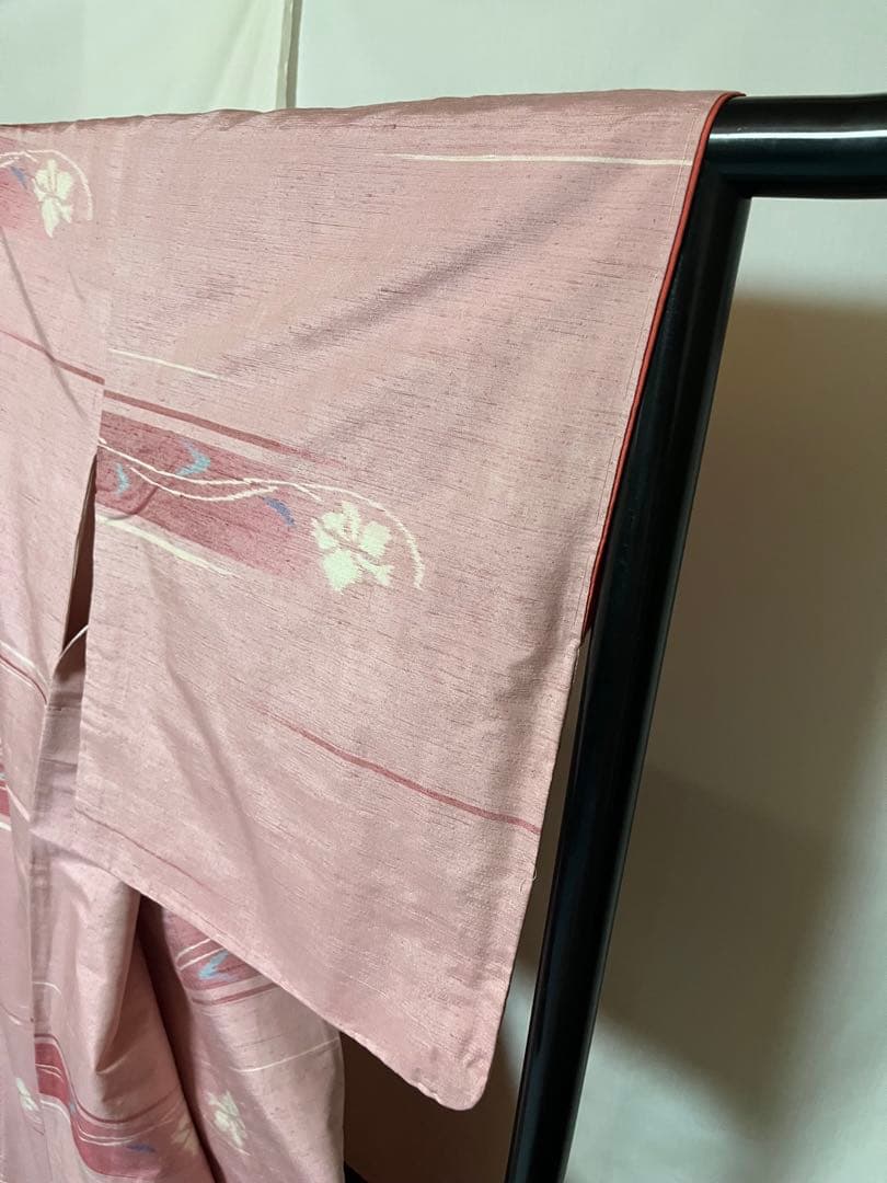 【逸品】⭐️新潟県伝統工芸品⭐️【十日町紬】⭐️手引真綿⭐️草木染⭐️紬⭐️着物