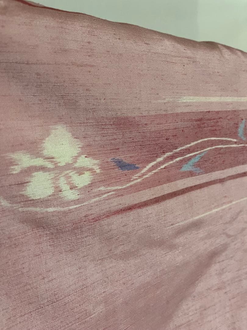【逸品】⭐️新潟県伝統工芸品⭐️【十日町紬】⭐️手引真綿⭐️草木染⭐️紬⭐️着物