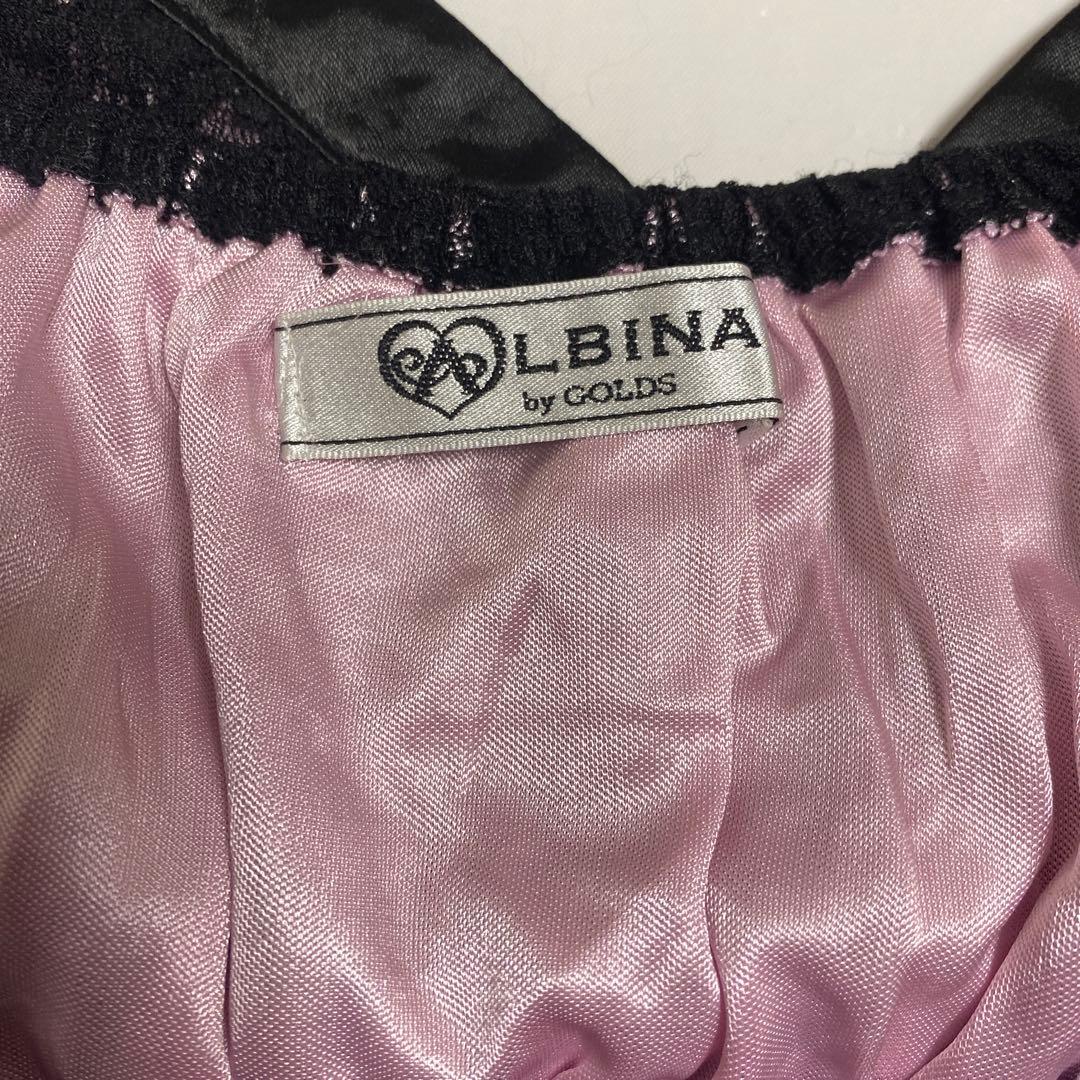 [ALBINA by GOLDS ]レーストップス　ピンク 黒　平成ギャル 希少