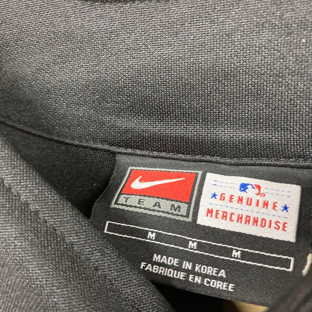 レア《ナイキ》MLBメッツ刺繍ベースボールシャツ/メンズL