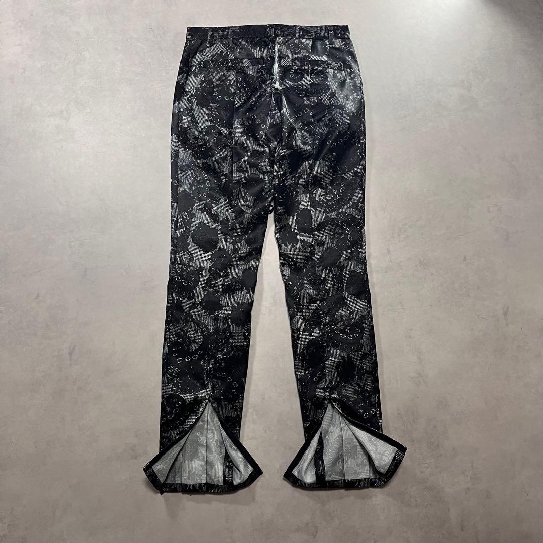パンツ 00s gomme lace up All over pattern pants