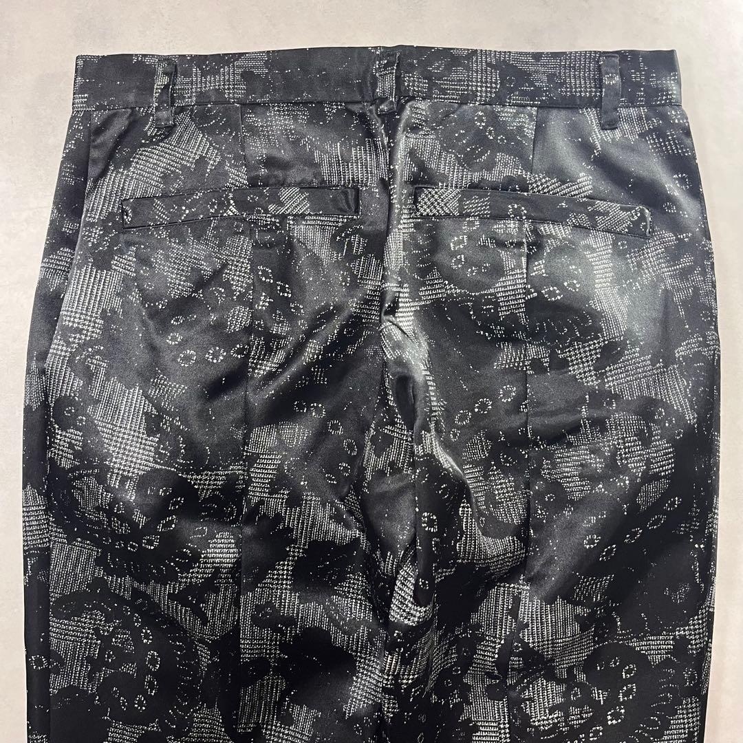 パンツ 00s gomme lace up All over pattern pants