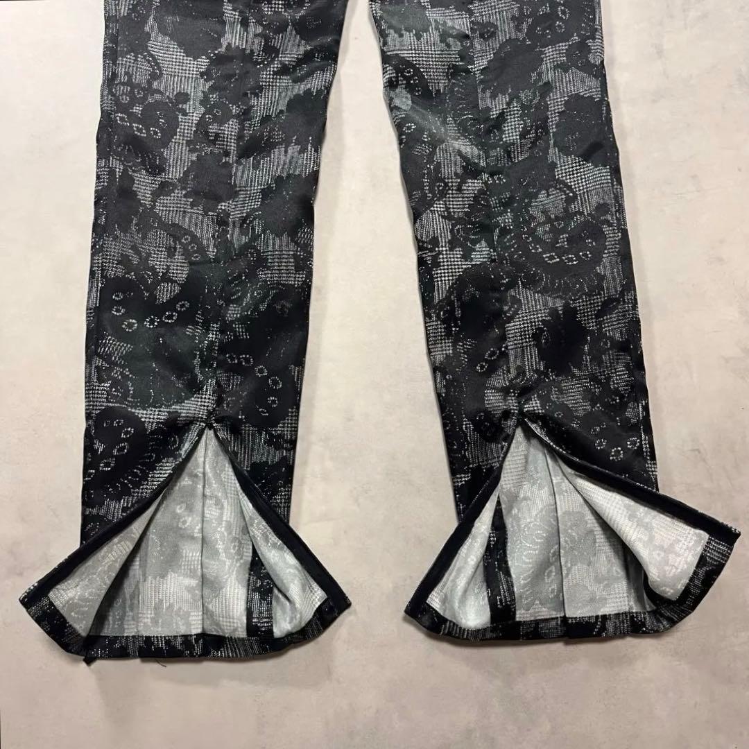 パンツ 00s gomme lace up All over pattern pants