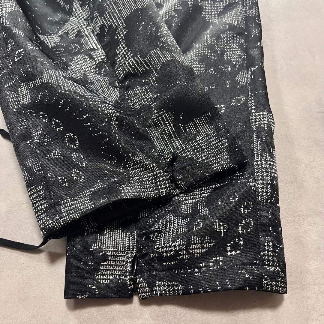 パンツ 00s gomme lace up All over pattern pants