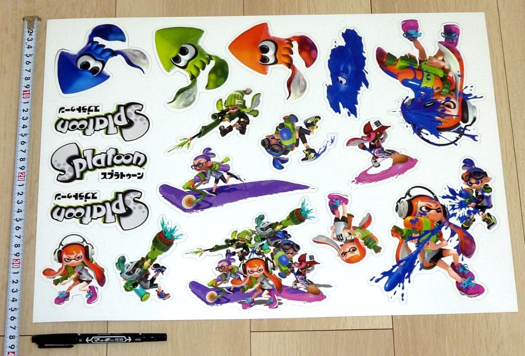 非売品 販促品★初代 スプラトゥーン キャラクターカットアウト POP