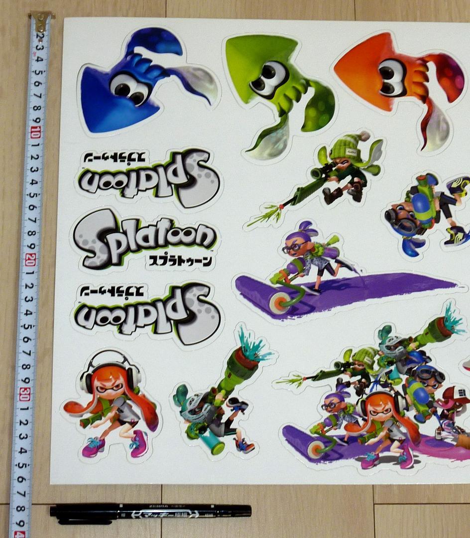 非売品 販促品★初代 スプラトゥーン キャラクターカットアウト POP