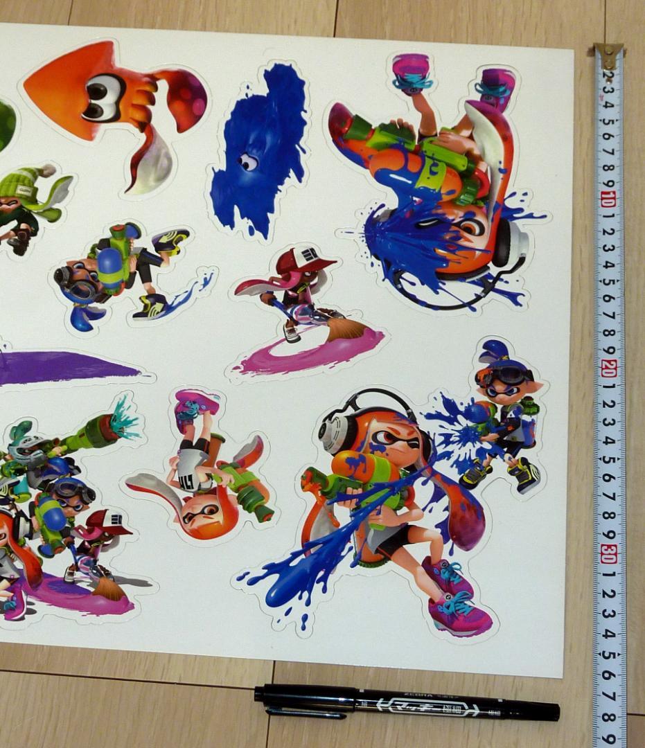 非売品 販促品★初代 スプラトゥーン キャラクターカットアウト POP