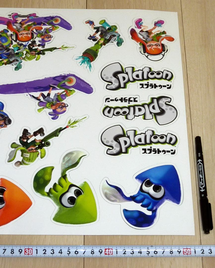 非売品 販促品★初代 スプラトゥーン キャラクターカットアウト POP