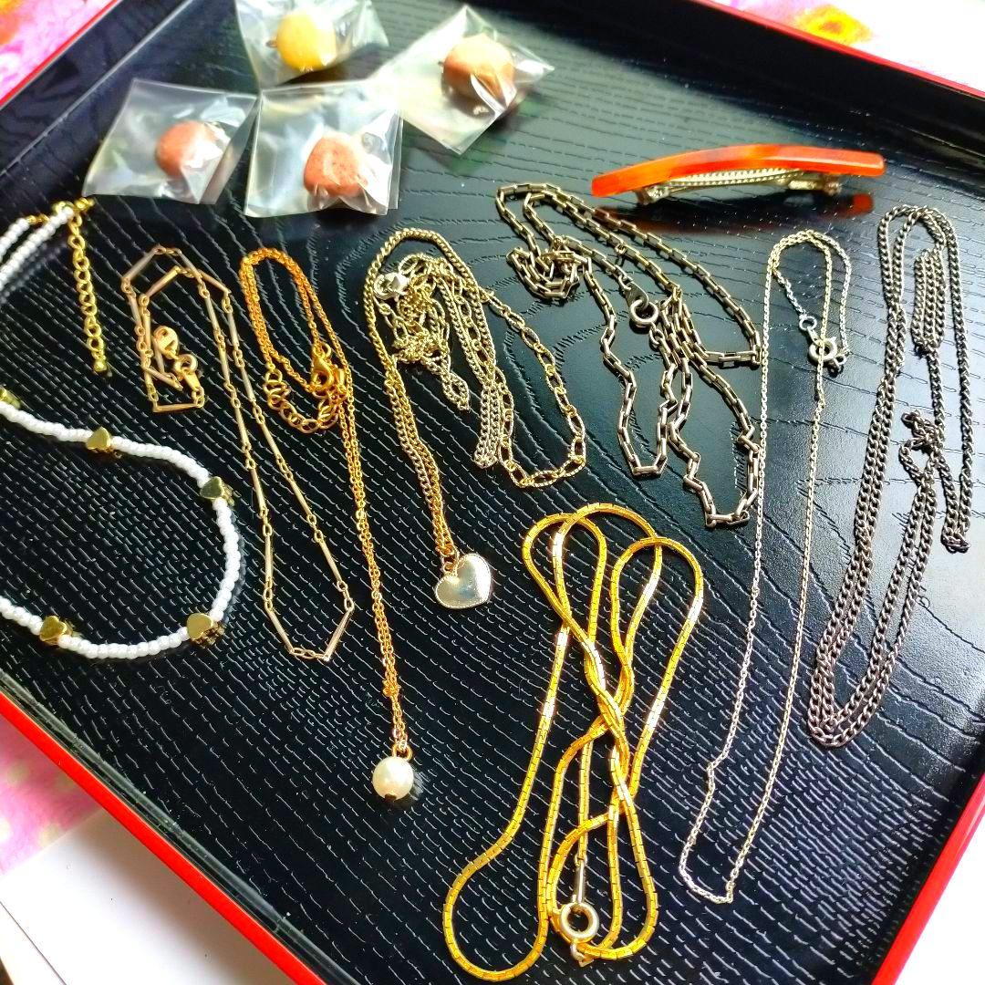 近*松様 遺品整理 アクセサリーまとめ売りヴィンテージ ゴールド 多数ネックレス