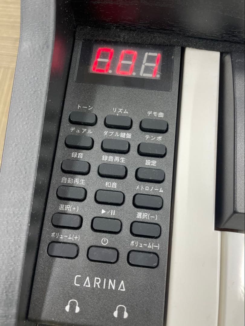 電子ピアノ88鍵盤　給電タイプ　木目調ボディ　ブラック