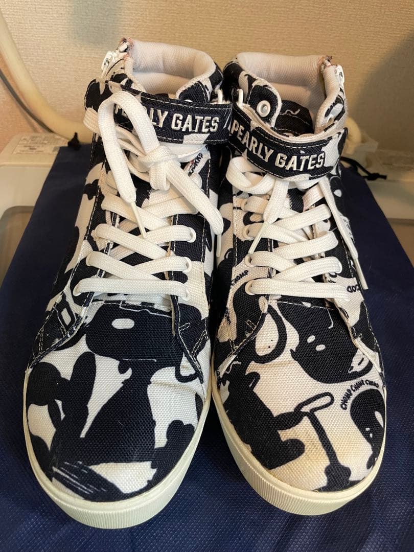 パーリーゲイツ ハイカットスニーカー スヌーピー(25cm)