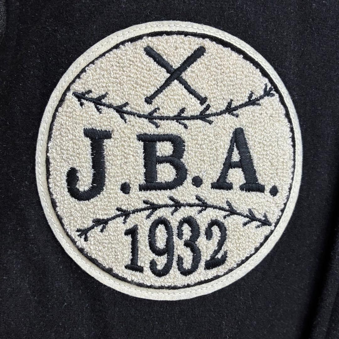 ★HOUSTON★スタジャン★サガラ★刺繍★ワッペン★インディアン★サイズL★黒