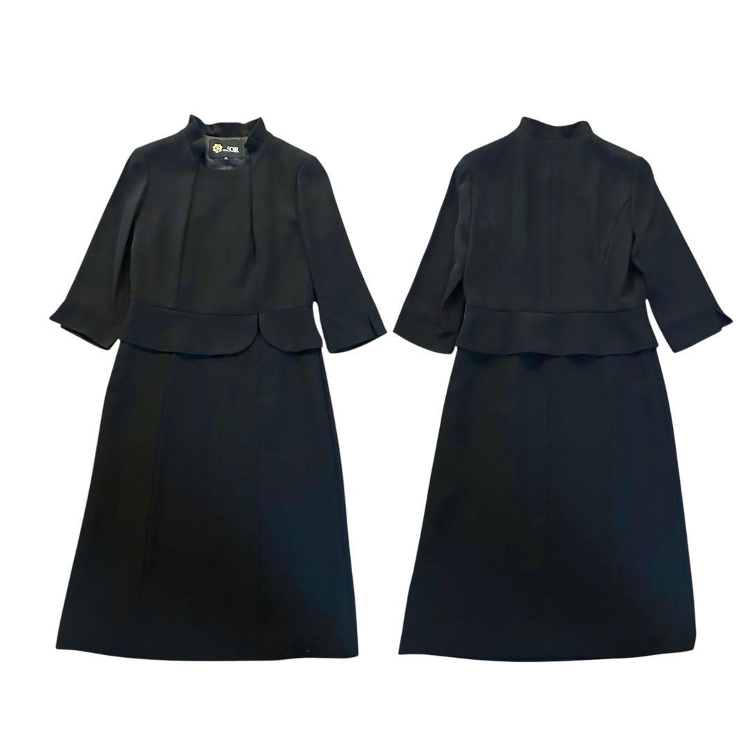【新品タグ付】 東京ソワール ブラックフォーマル セットアップ ワンピース Ｓ
