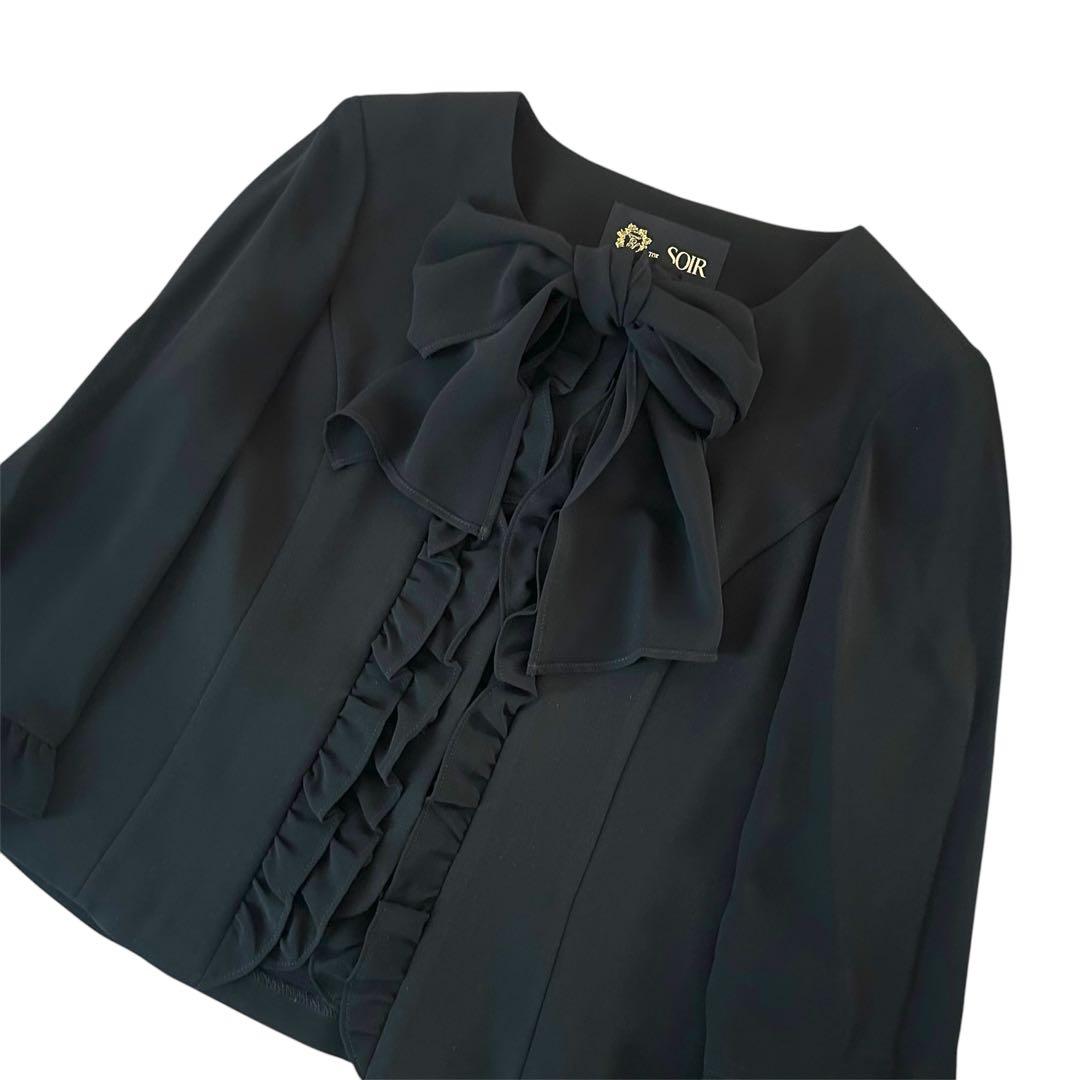 【新品タグ付】 東京ソワール ブラックフォーマル セットアップ ワンピース Ｓ