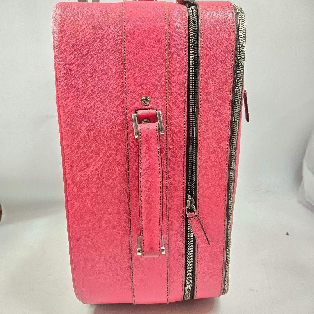 美品 PRADA キャリーケース オールサフィアーノレザー ポケット多