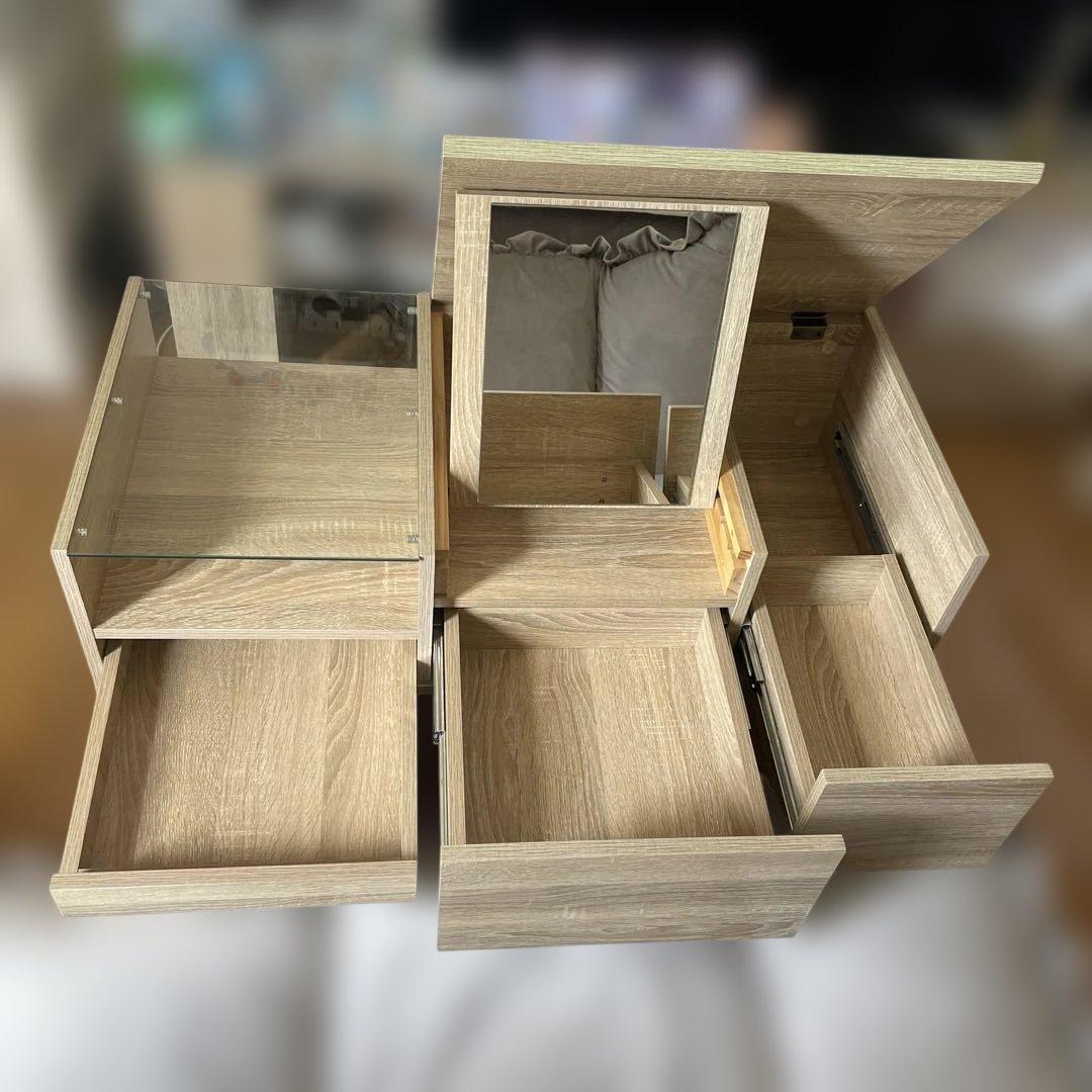 【最終値下げ早い者勝ち】LOWYA ロウヤ ローテーブル ドレッサー オーク